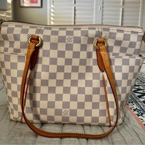 Louis Vuitton Damier Azur Canvas tote
